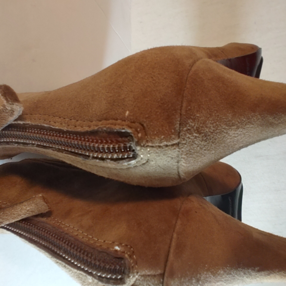 Gentle Souls Tan Suede Heeled Shoes - Picture 11 of 15